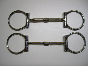 SS B. Allen D-Ring Snaffle - 5'' oder 5,5'' - Stainless Steel mit Kupfereinlage