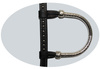 CE Classic Show Kopfstück - Sterling Silver Coated - 1 Ohr - AS6012