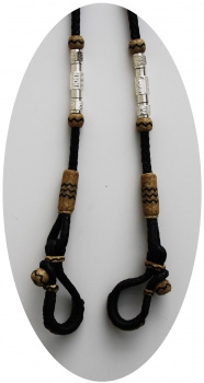 Romal Reins - mit Silber - DUNKEL - Extra Heavy