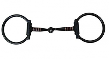 HYX - BS D-Ring Snaffle Bit - Sweet Iron - Copper Inlay - 5´´ od. 5,5´´ - 255745