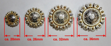 "ILC" Concho - Floral Engraved Berry - 4 Größen - (7428-0..)