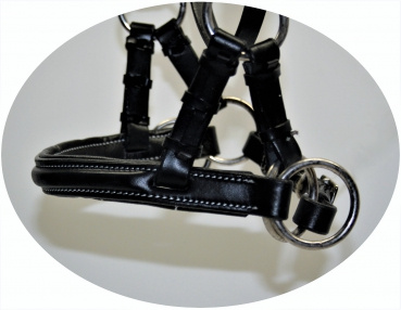 Side Pull - Single Soft Saddle padded - SCHWARZ - AE138