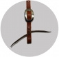 "BCL" Kopfstück Stirnband - Harness Leather - Stitched - Edelstahl Schnallen