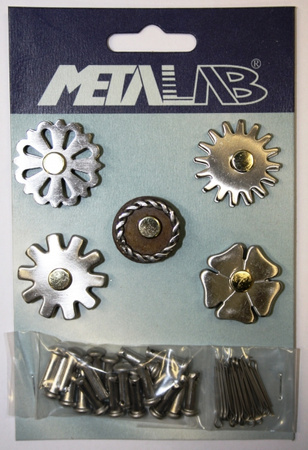 Sporenräder Set mit Stiften & Splinten - SS Brushed - #257645