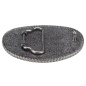 "AE" Belt Buckle - Oval - Barbwire