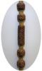 Romal Reins - Natur mit Braun Braiding - AE-168