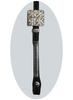 CE Classic Show Kopfstück - Sterling Silver Coated - 1 Ohr - AS6012