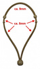 Pencill Bosal - 3/8'' - Rawhide - Natur - F-544