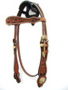 EE Tack Kopfstück - SHOW - Shaped Stirnband & Cheeks - Two Tone - MITTEL - #Y-115
