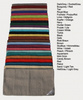 Show Blanket - EINFARBIG - 36'' x 34'' - New Zealand Wool - mit gravierten Silberecken als SET - versch. Farben zur Auswahl