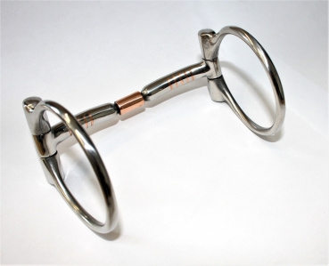 KS SS B. Allen D-Ring Snaffle – Copper Roller – (20443)