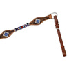 Breastcollar with blue diamond decorations