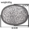 "AE" Belt Buckle - Oval - Barbwire
