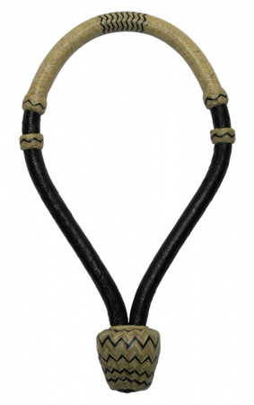 Rawhide Bosal - 36 Plaited - G-151 - Black / Natural