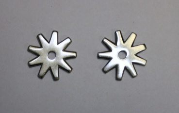 Sporenräder aus Edelstahl - SS Brushed - 9 Point