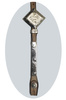 "CE Classic" Show Kopfstück - Sterling Silver Coated - 1 Ohr - AS6010