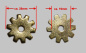 Sporenräder - Paarweise (2 Stück) - Durchmesser 28mm - 258405