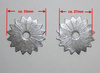 Sporenräder - Paarweise (2 Stück) - Durchmesser 33mm - 258433