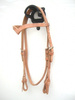 EE Tack Harness Kopfstück - Herman Oak Leather - V -Stirnband - Quick Change