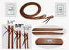California Pro Elite Series (ex. CHAMPION)- Premium Harness Zügel - dicke Enden - 8 ft. (240cm) lang - 5/8'' (16mm)