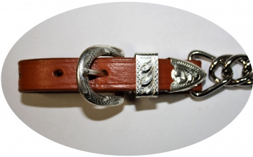 CE Kinnkette - Show – doppelte Kette / Silber - Mittel od. Dunkel