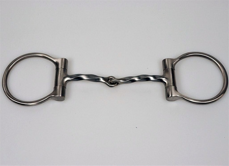 SS D-Ring Square Twisted Wire Snaffle