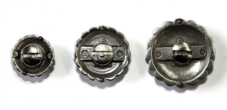 ILC Concho with Chicago Screw - FEATHER / Turquise - 3 versch. Größen (7504-0..)