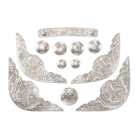 12 Piece Silver Saddle Set - #884