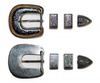 "ILC" Buckle Set - ROPE EDGED - 19mm (3/4´´) - 1887-01