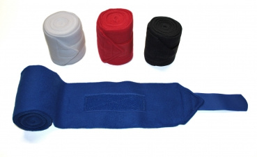 Polar Fleece Bandagen - 4er Set - 250cm - 4 versch. Farben