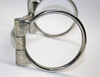 KS SS B. Allen D-Ring Snaffle – SS Roller - 5 '' oder 5,5 '' Breite (20441)