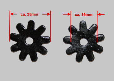 Sporenräder - Paarweise (2 Stück) - Durchmesser 25mm - 258424