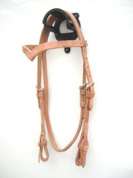 EE Tack Harness Kopfstück - Herman Oak Leather - V -Stirnband - Quick Change
