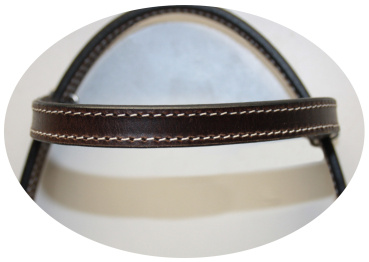 "EE Tack" Kopfstück - Stirnband - V-146 - DARK OILED