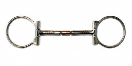 KS SS B. Allen D-Ring Snaffle – Copper Roller – (20443)