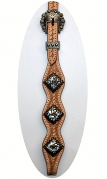 "SN Tack" Kopfstück - Stirnband - Show - HS018