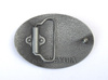 AE Belt Buckle - Oval - Flower / Grey-Silver