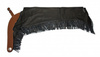 EE Tack Chaps mit BESATZ & Fransen - Premium Soft Glattleder - Schwarz - Reissverschluss