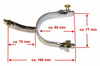 KS SS Engraved Cutting Spurs (35044M)
