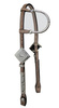 "CE Classic" Show Kopfstück - Sterling Silver Coated - 1 Ohr - AS6010