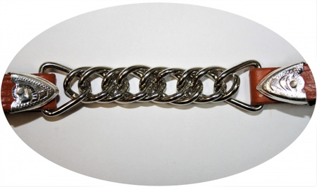 "CE" Kinnkette - Show –  doppelte Kette / Silber - Mittel od. Dunkel