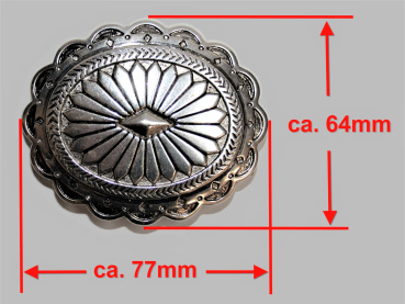"ILC" Belt Buckle - Oval Southwest - 1749-00