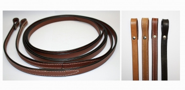 "EE Tack" - Zügel - EE Leather - 5/8" x 7′ - GLATT - 3 Farben