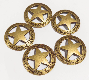 "AE" Concho - Antik Messing - 37mm - STAR