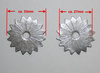 Sporenräder - Paarweise (2 Stück) - Durchmesser 33mm - 258433