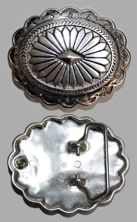"ILC" Belt Buckle - Oval Southwest - 1749-00
