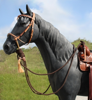 Hackamore Set - Bosal / Mecate und Kopfstück