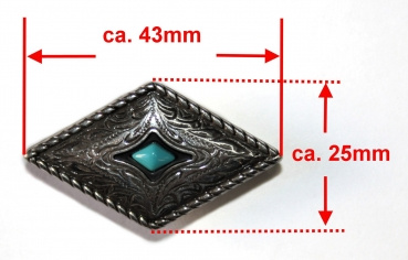 "ILC" Concho with Chicago Screw - Turquise - 3 versch. Größen (777..-05)