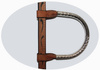 CE Classic Show Kopfstück - Sterling Silver Coated - 1 Ohr - AS6016