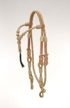 EE Tack Rawhide Kopfstück - Fut. Stirnband - Tassel